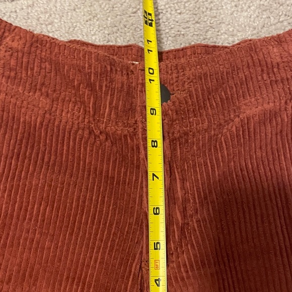 Pact Organic Women's Corduroy Cropped Wide Leg Pants - Warm Rust - Picture 6 of 11
